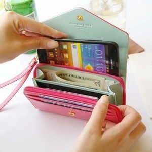 Mobile phone bag purse change purse Wallet With Card Pocket